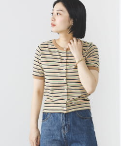 BEAMS HEART / 前後2WAY ボーダーTシャツ