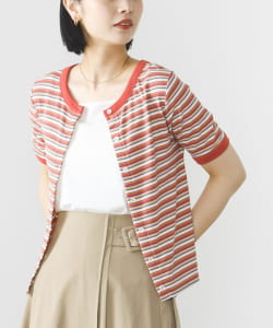 BEAMS HEART / 前後2WAY ボーダーTシャツ