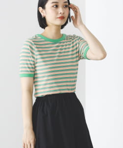 BEAMS HEART / 前後2WAY ボーダーTシャツ