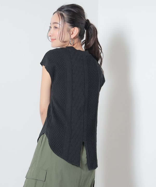 BEAMS HEART（ビームス ハート）カットジャカード ノースリーブ