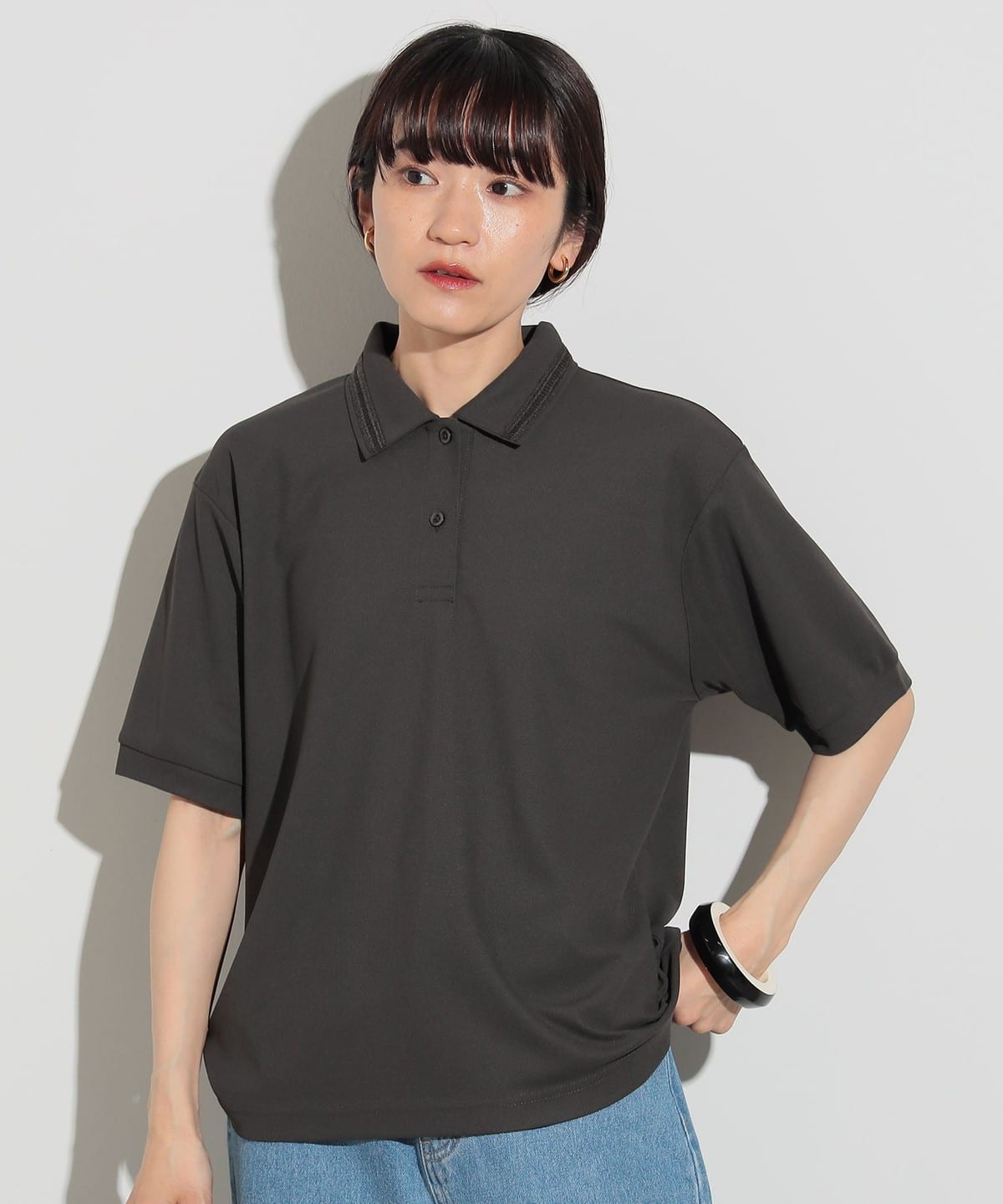 BEAMS HEART(ビームス ハート)ハシゴレース ポロシャツ BEAMS HEART(ビームス ハート)ハシゴレース ポロシャツ