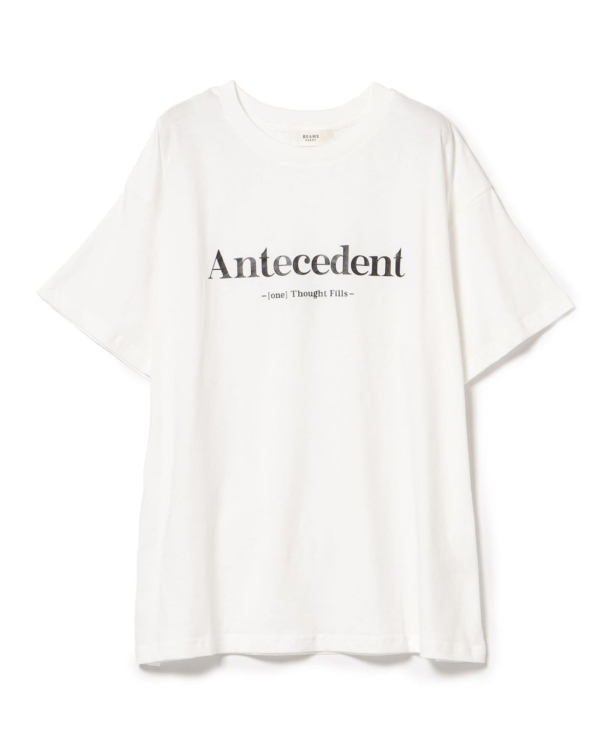 メタリックロゴ プリントTシャツ Tシャツ・カットソー WOMEN WHITE×GOLD ONE SIZE メタリックロゴ プリントTシャツ Tシャツ・カットソー WOMEN WHITE×GOLD ONE SIZE