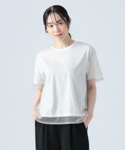 チュール レイヤード Tシャツ