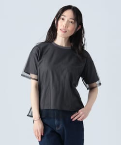 チュール レイヤード Tシャツ