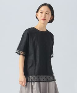 チュール レイヤード Tシャツ