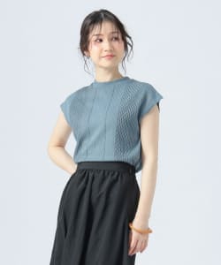 カットジャカード ノースリーブ プルオーバー