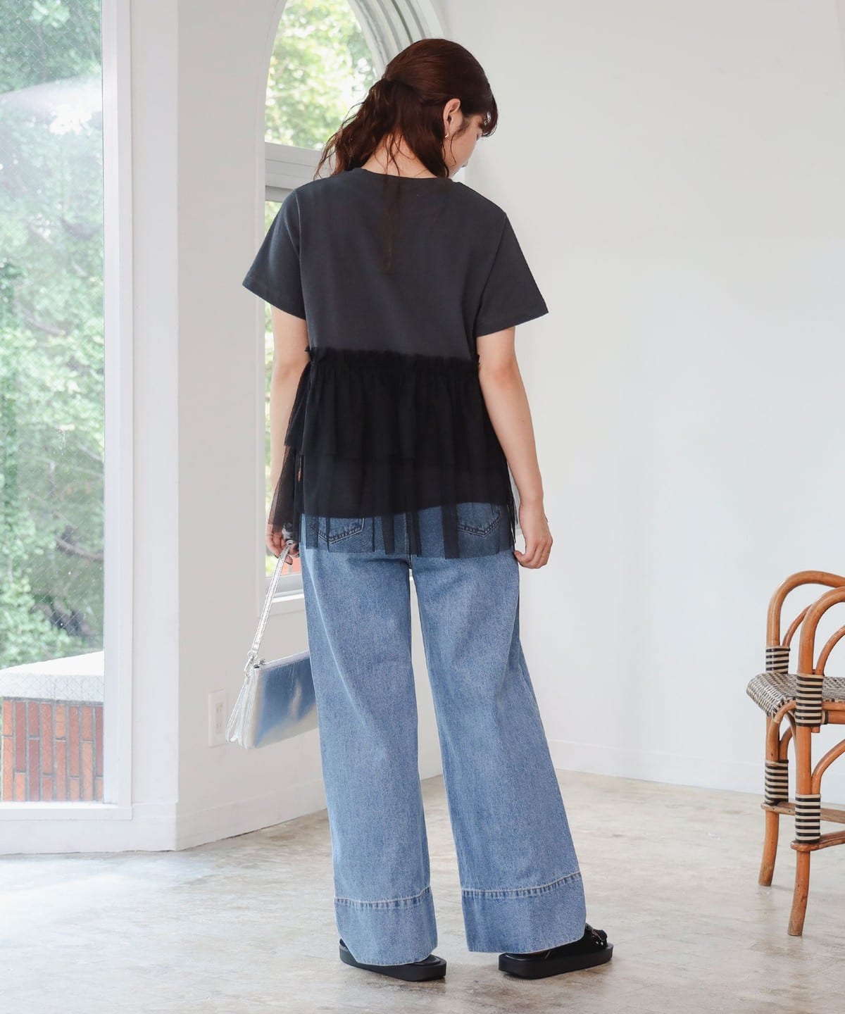 regleam リグリーム レイヤードチュールプルオーバー レイヤードチュールプルオーバー｜LAYERED TULLE PULLOVERの通販