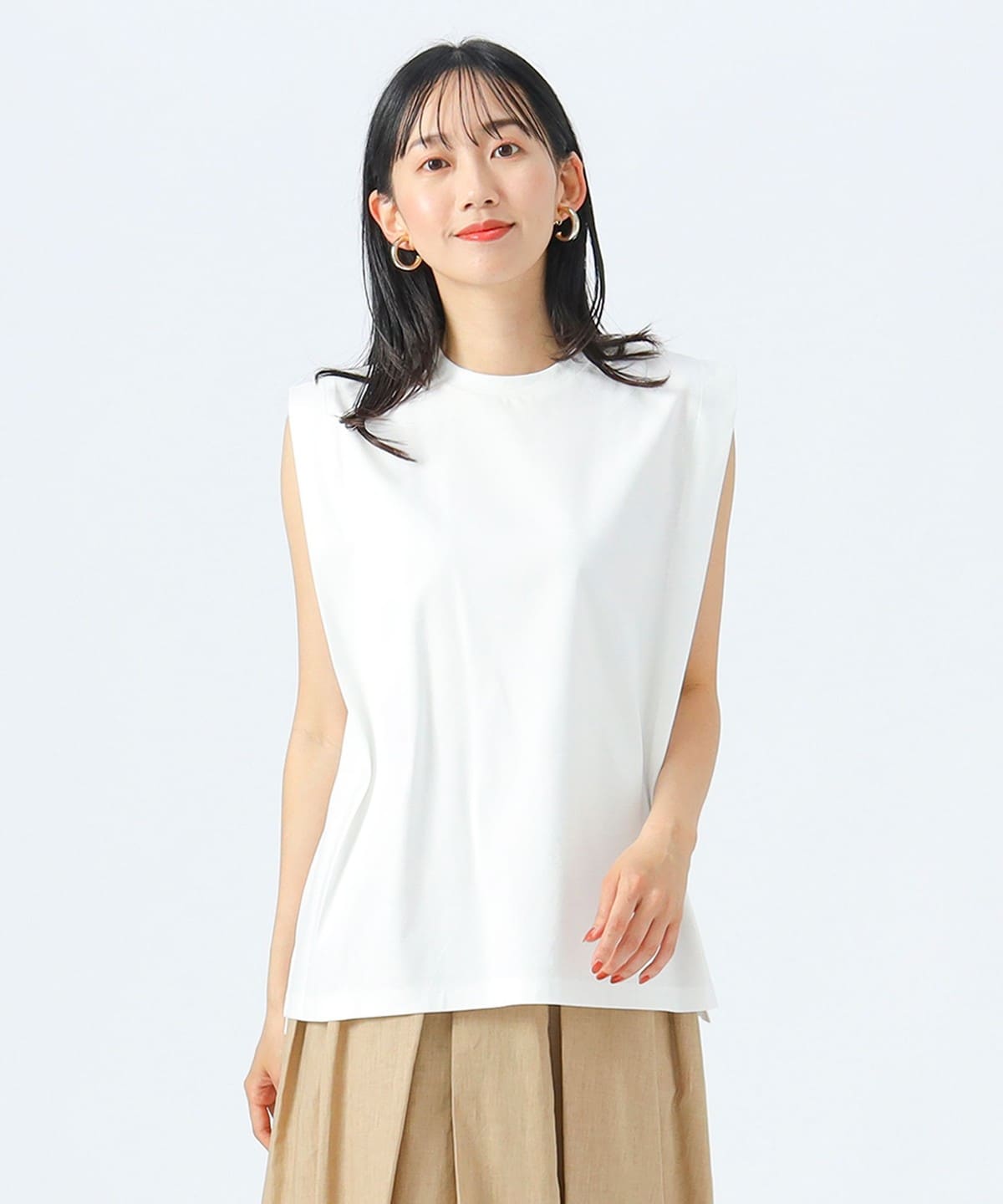タック スリーブ プルオーバー Tシャツ・カットソー WOMEN OFF WHITE ONE SIZE タック スリーブ プルオーバー Tシャツ・カットソー WOMEN OFF WHITE ONE SIZE