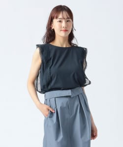 レース ノースリーブ プルオーバー
