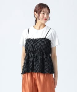 フリンジキャミソール × Tシャツ（セットアイテム）