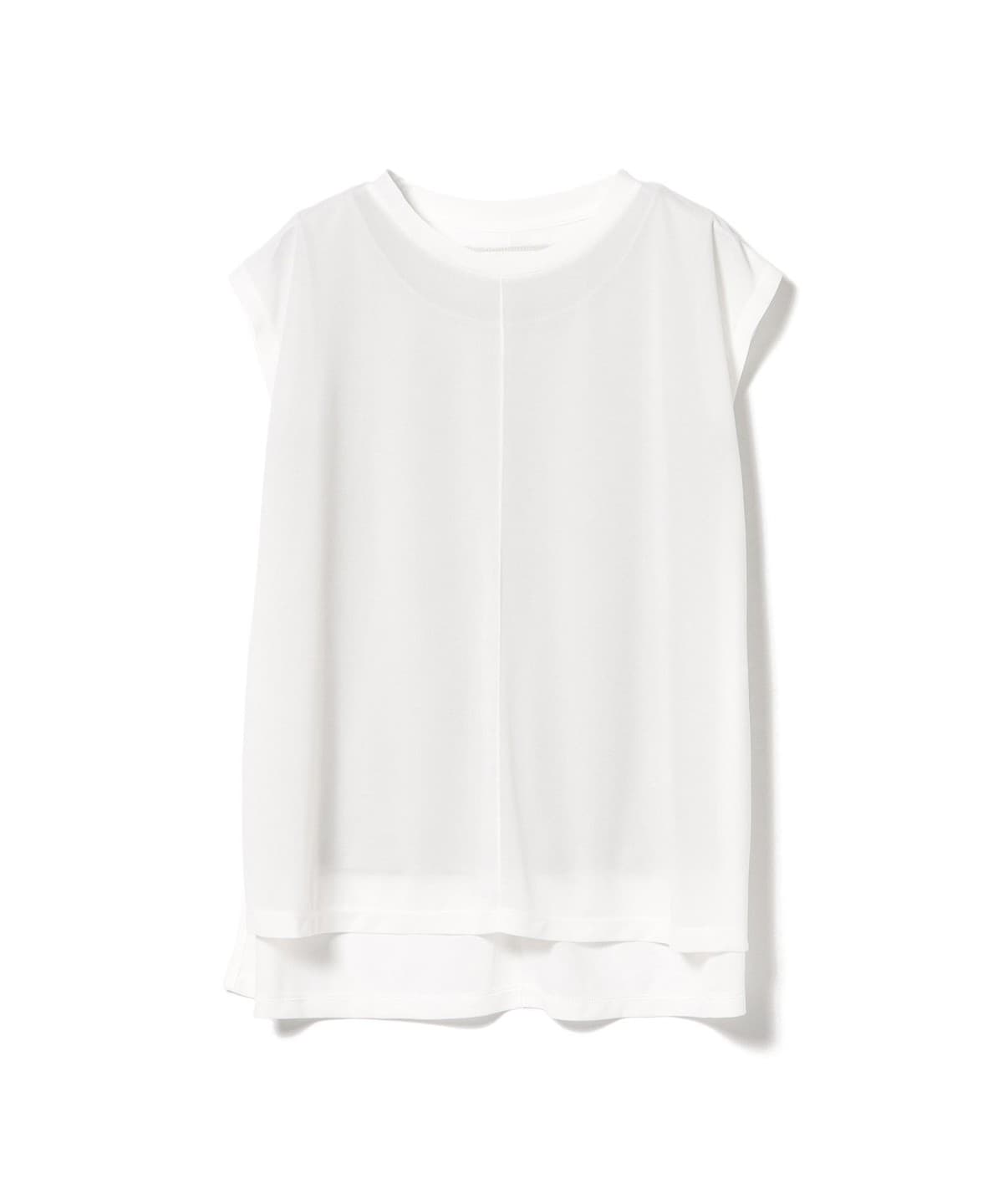 ラメ タンクトップ × シアー ノースリーブ トップス(セットアイテム) Tシャツ・カットソー WOMEN OFF WHITE×SILVER ONE SIZE ラメ タンクトップ × シアー ノースリーブ トップス(セットアイテム) Tシャツ・カットソー WOMEN OFF WHITE×SILVER ONE SIZE