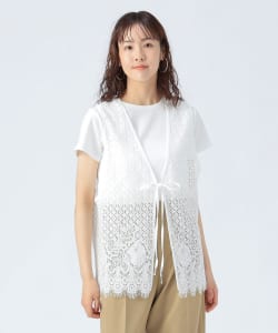 レースベスト × Tシャツ