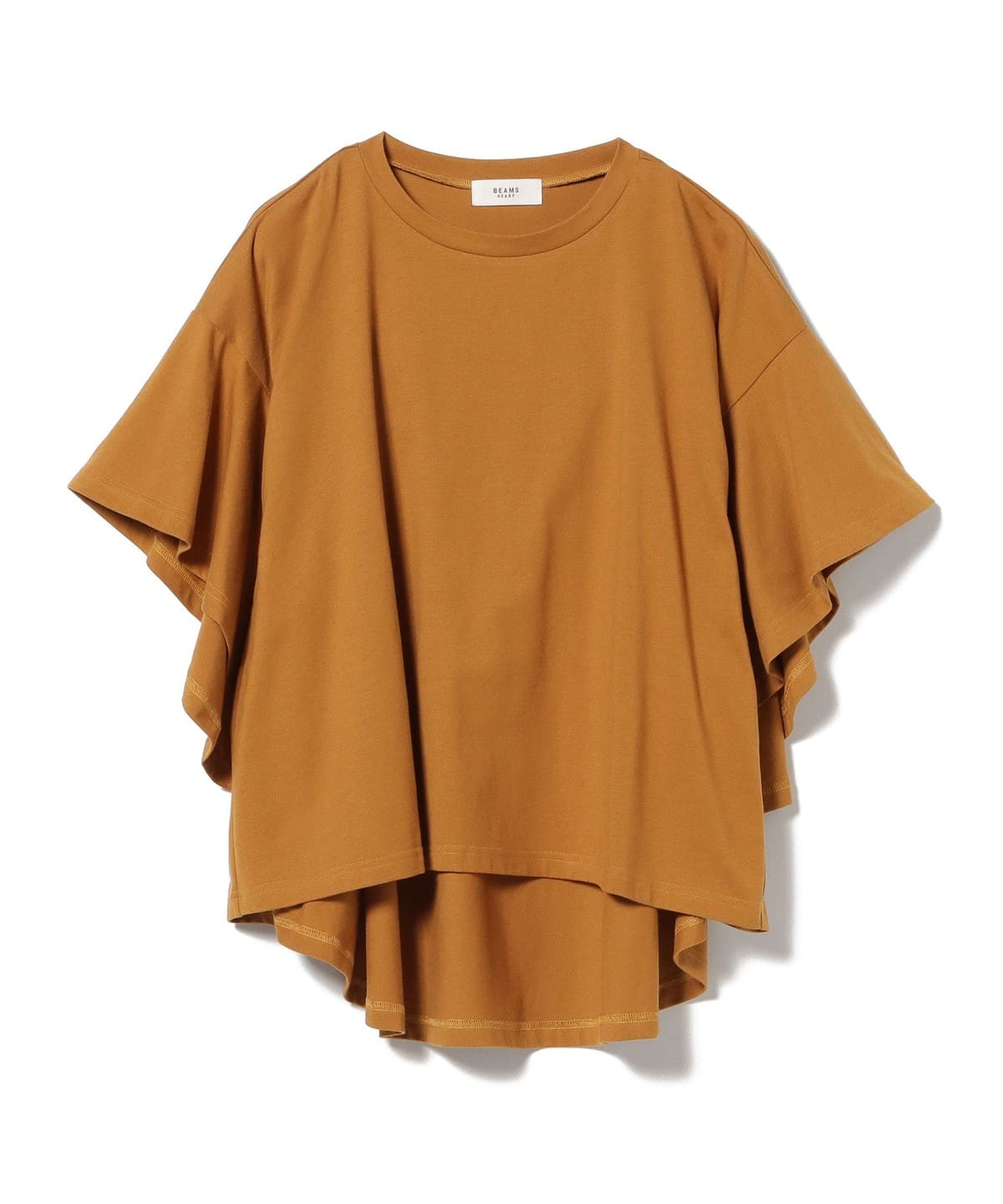 フリル フリル フリル プルオーバー Tシャツ・カットソー WOMEN CAMEL ONE SIZE フリル フリル フリル プルオーバー Tシャツ・カットソー WOMEN CAMEL ONE SIZE