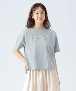コード刺繍 ロゴ Tシャツ