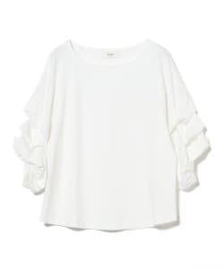 【+10%ポイントUP】タック バルーンスリーブ シルケット プルオーバー