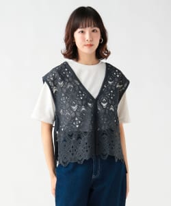 レースベスト セット 半袖 プルオーバー  (セットアイテム)