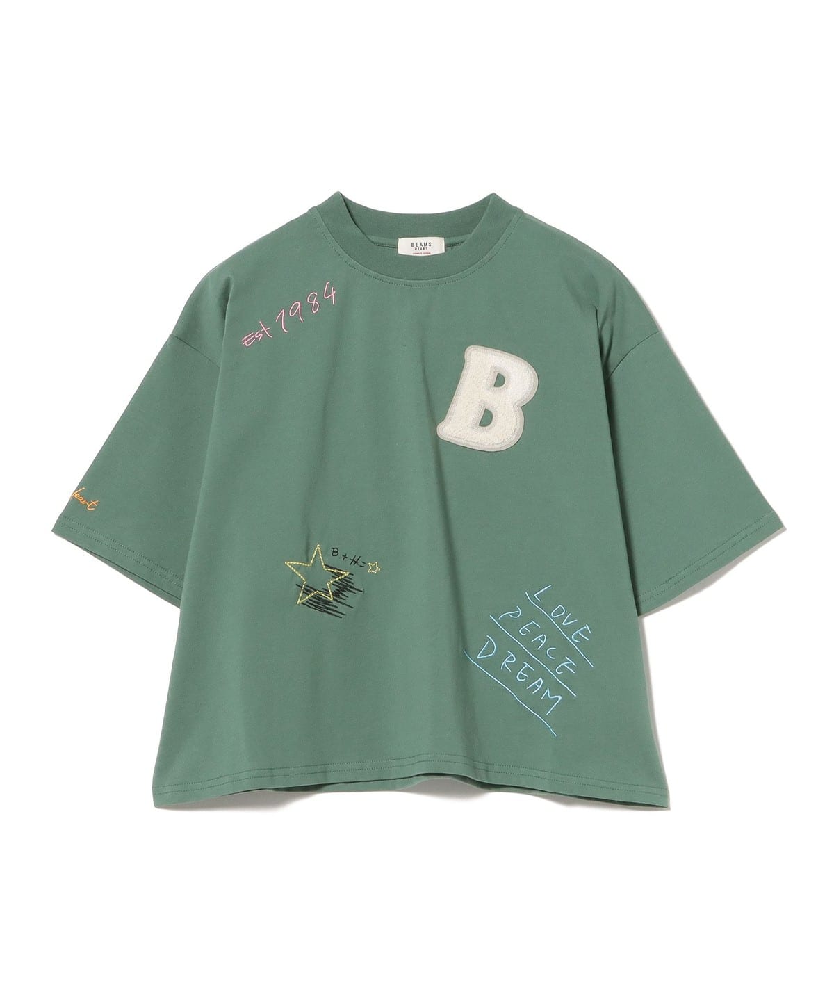 BEAMS HEART（ビームス ハート）ロゴ 刺繍 Tシャツ（Tシャツ