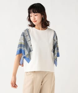 袖 スカーフ プルオーバー