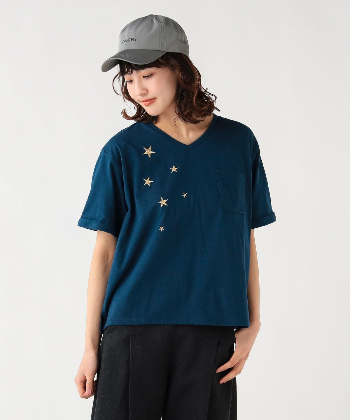 BEAMS HEART（ビームス ハート）星 刺繍 Tシャツ（Tシャツ・カットソー