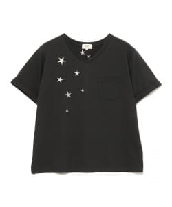 星 刺繍 Tシャツ