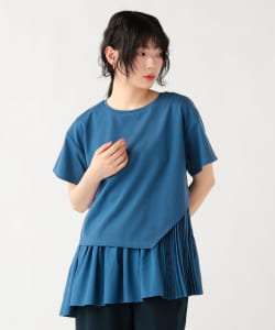 異素材 アシンメトリー プルオーバー