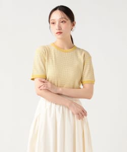 華夫紋條紋套頭衫