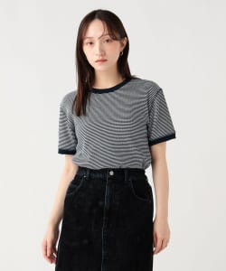 華夫紋條紋套頭衫