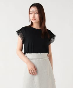袖口レース プルオーバー
