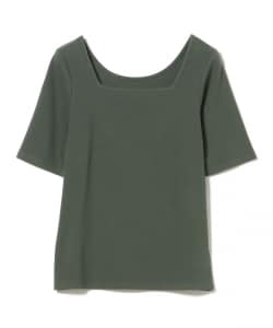 メタルチャーム スクエアネック Tシャツ