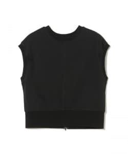 後ろジップ 裏毛 プルオーバー