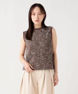 カットジャカード ノースリーブ  プルオーバー