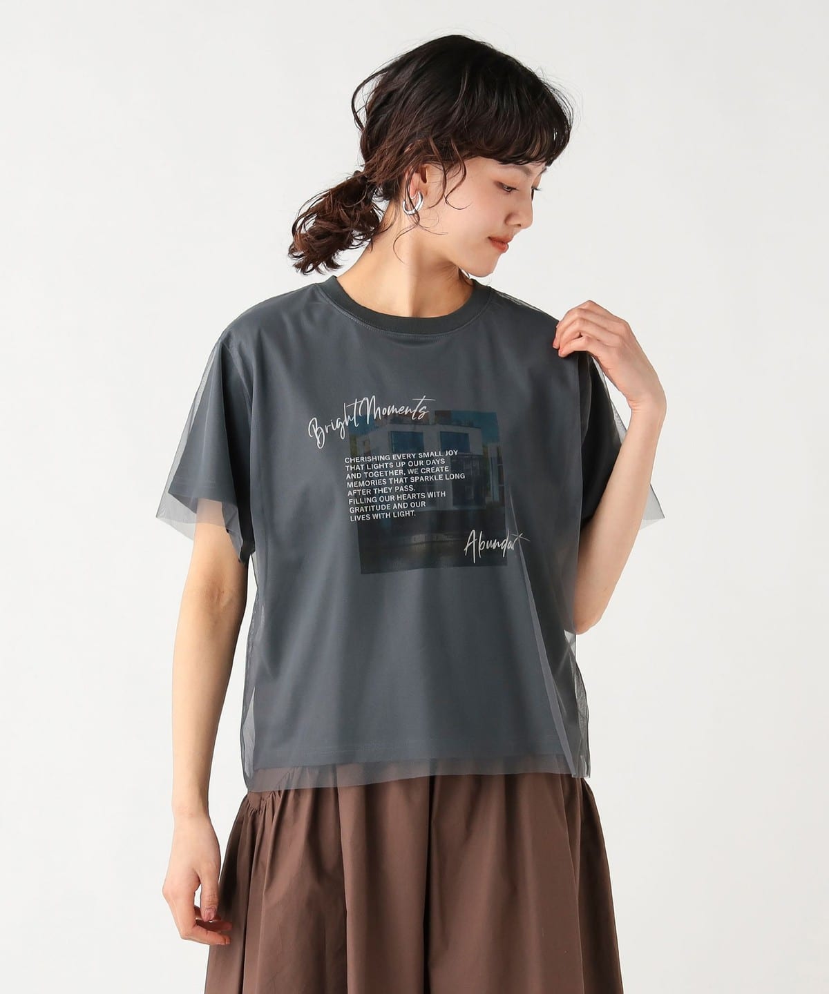 BEAMS HEART（ビームス ハート）フォト チュール Tシャツ（Tシャツ