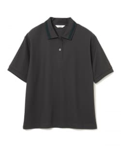 配色 レース ポロシャツ