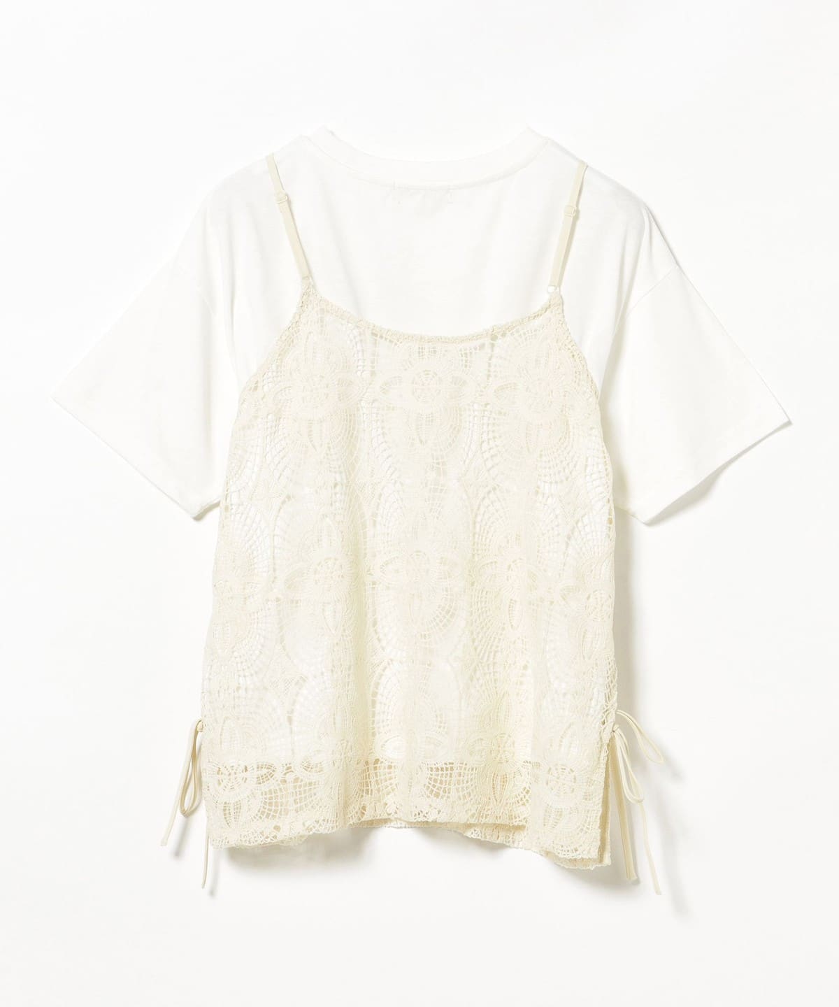BEAMS HEART（ビームス ハート）レースキャミソール ビスチェ × T