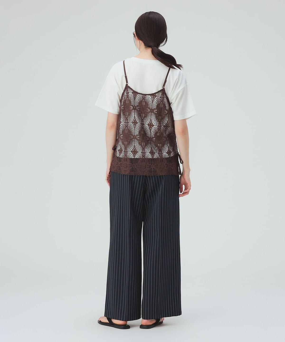 BEAMS HEART（ビームス ハート）レースキャミソール ビスチェ × T
