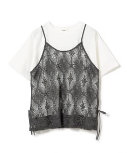 レースビスチェ × Tシャツ（セットアイテム）