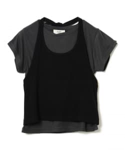 ホルターネック タンクトップ  × シアー Tシャツ（セットアイテム）