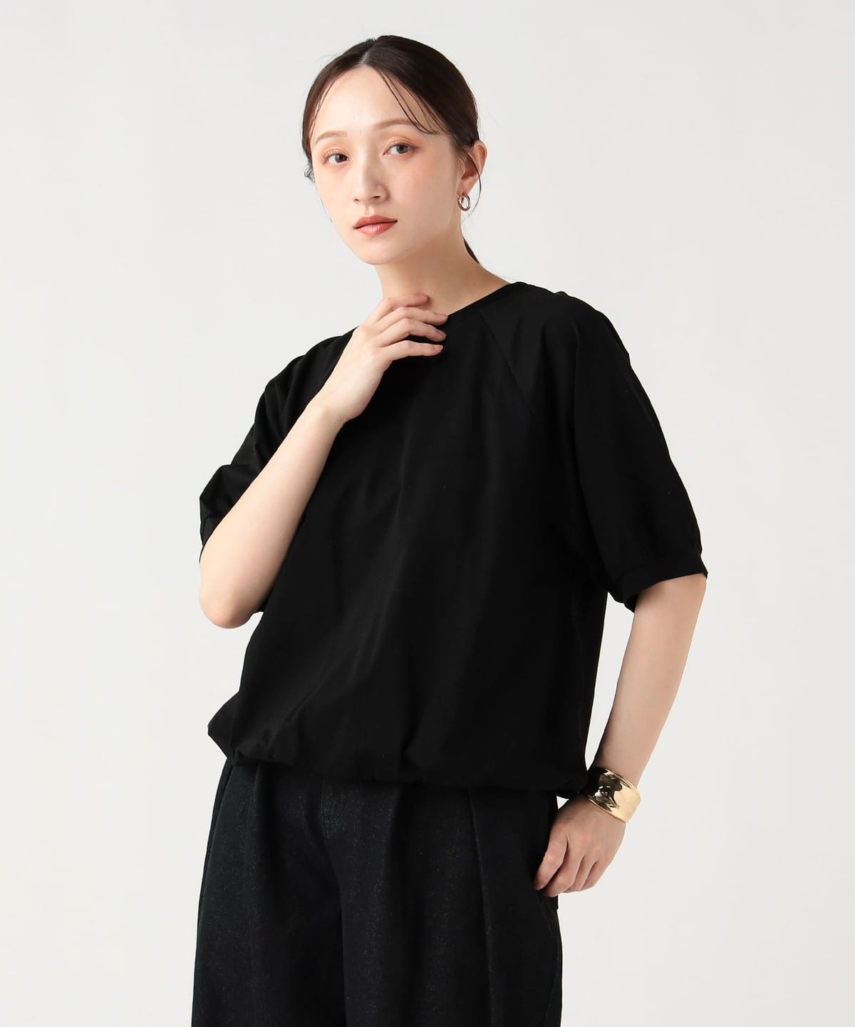 HEART 後綁帶 氣球澎袖 套頭衫