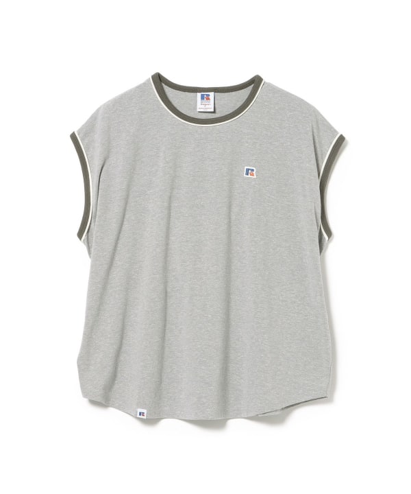 【10%OFFクーポン対象】【EXCLUSIVE】RUSSELL ATHLETIC / ノースリーブ 配色 Tシャツ