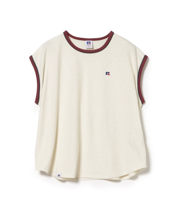 【10%OFFクーポン対象】【EXCLUSIVE】RUSSELL ATHLETIC / ノースリーブ 配色 Tシャツ