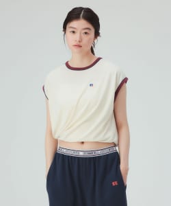 【EXCLUSIVE】RUSSELL ATHLETIC / ノースリーブ 配色 Tシャツ