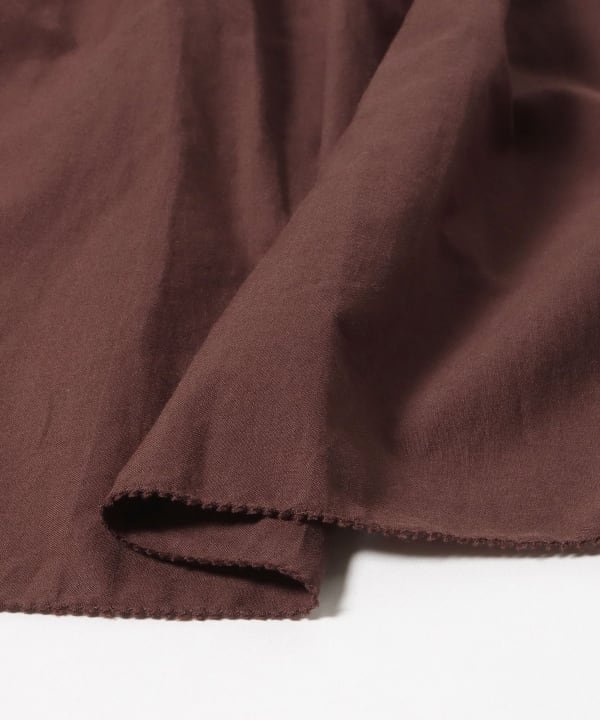 Frilled hem gathered T-shirt