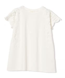 レース袖 コンビ Tシャツ