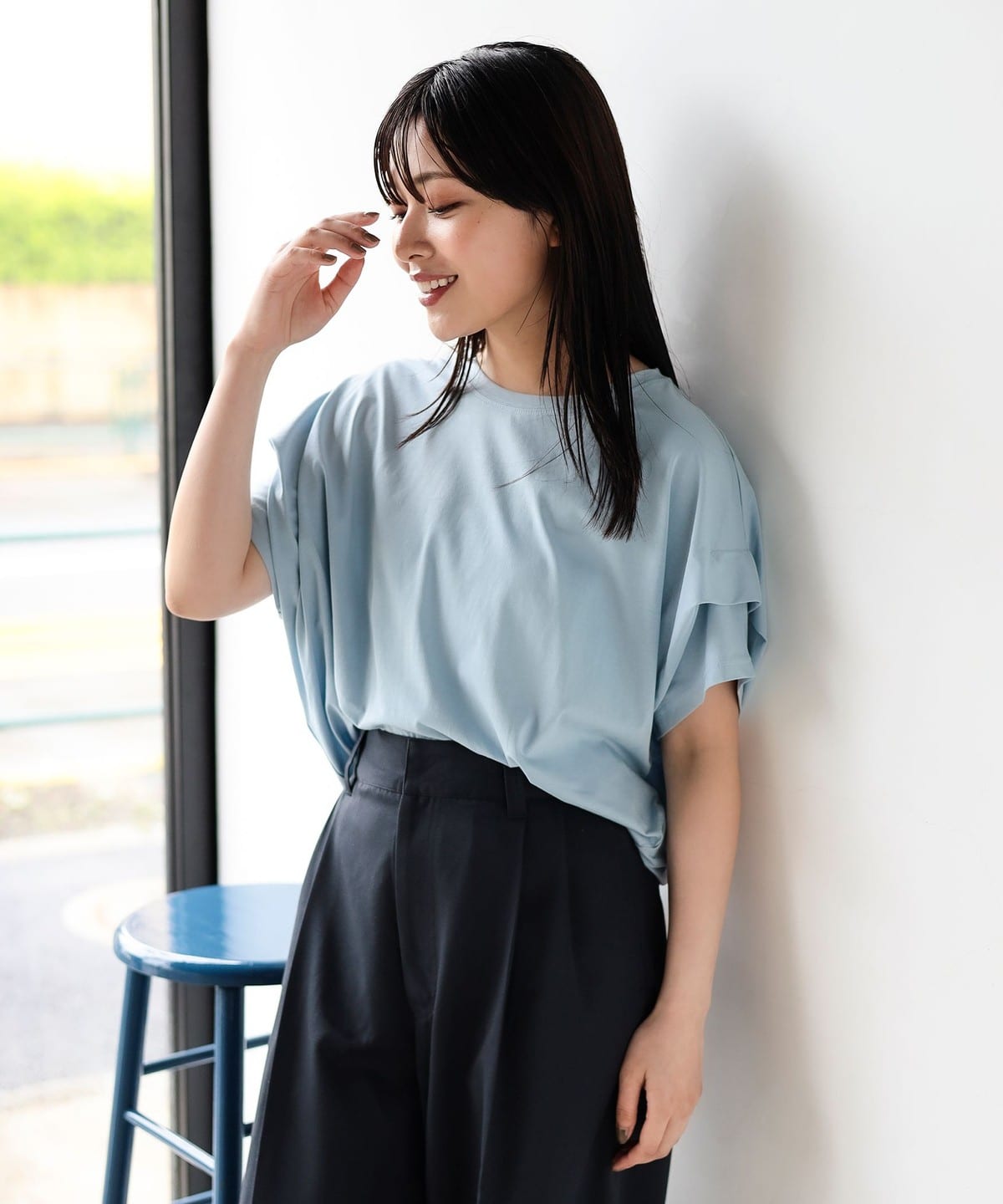 ビッグタック プルオーバー Tシャツ・カットソー WOMEN SAX ONE SIZE ビッグタック プルオーバー Tシャツ・カットソー WOMEN SAX ONE SIZE