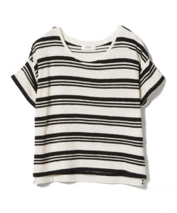 BEAMS HEART / ボーダー柄 クルーネック Tシャツ