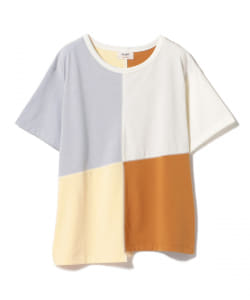 BEAMS HEART / パッチワーク 配色プルオーバー