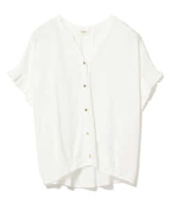 BEAMS HEART / スキッパー シルケット カットソー