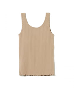 BEAMS HEART / カップ付き ワイドリブタンクトップ