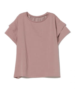 BEAMS HEART / 異素材 フレアスリーブ プルオーバー