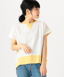 BEAMS HEART / 配色コットンスラブ プルオーバー